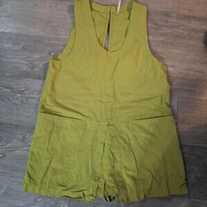 Free People Women's Green and Khaki Playsuit-romper